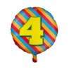 Paper Dreams Helium ballon 4 jaar party | 45cm Paper Dreams Helium ballon 4 jaar party | 45cm