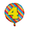 Paper Dreams Heliumballon für die 4. Geburtstagsparty | 45 cm Paper Dreams Heliumballon für die 4. Geburtstagsparty | 45 cm