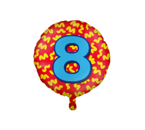 Paper Dreams Helium ballon 8 jaar party | 45cm