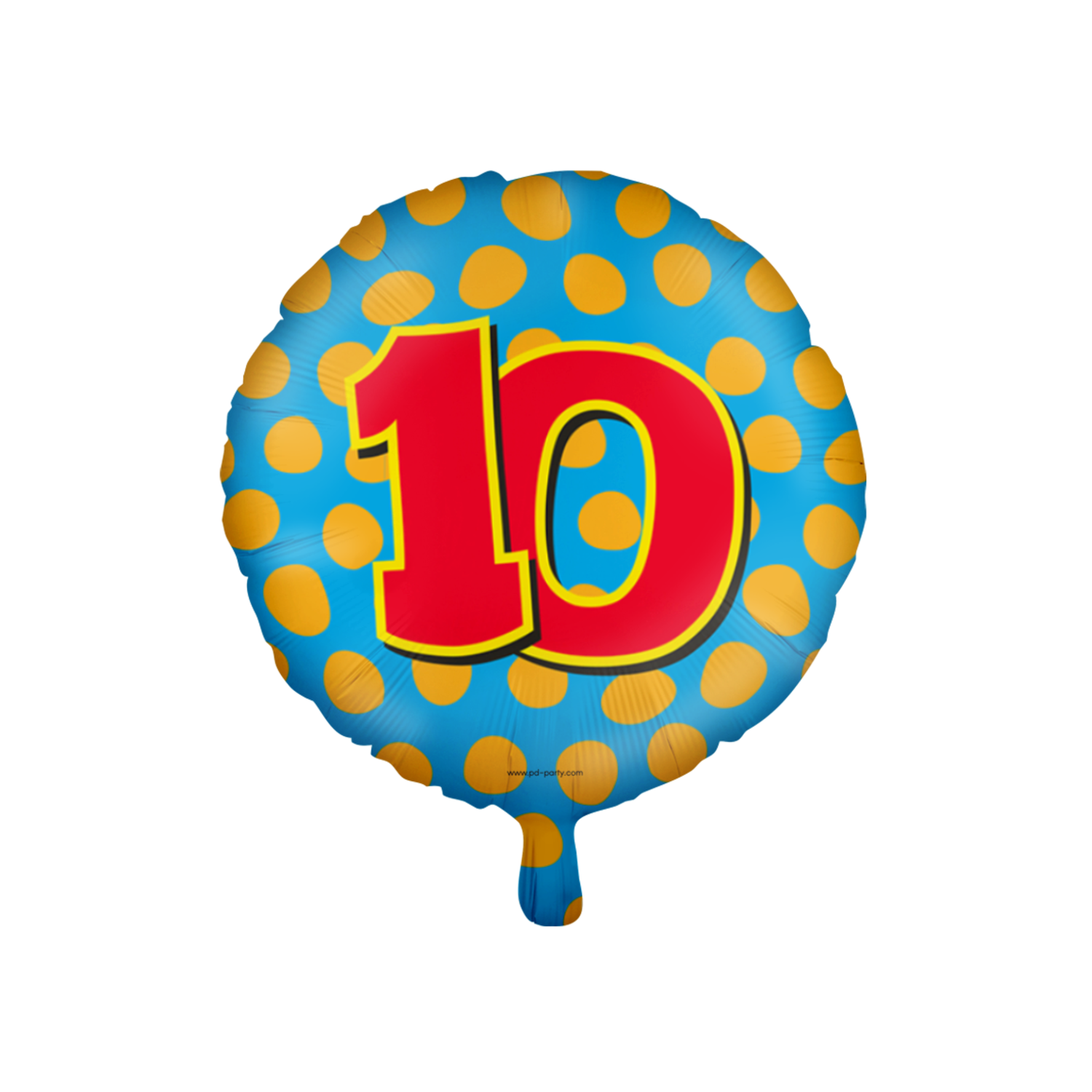 Oorlogszuchtig Reclame bezig Helium ballon 10 jaar party | 45cm | Tuf-Tuf Nederland