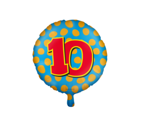 Paper Dreams Helium ballon 10 jaar party | 45cm Paper Dreams Helium ballon 10 jaar party | 45cm