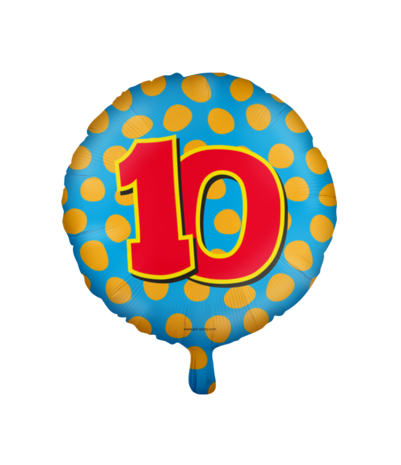 Paper Dreams Helium ballon 10 jaar party | 45cm Paper Dreams Helium ballon 10 jaar party | 45cm