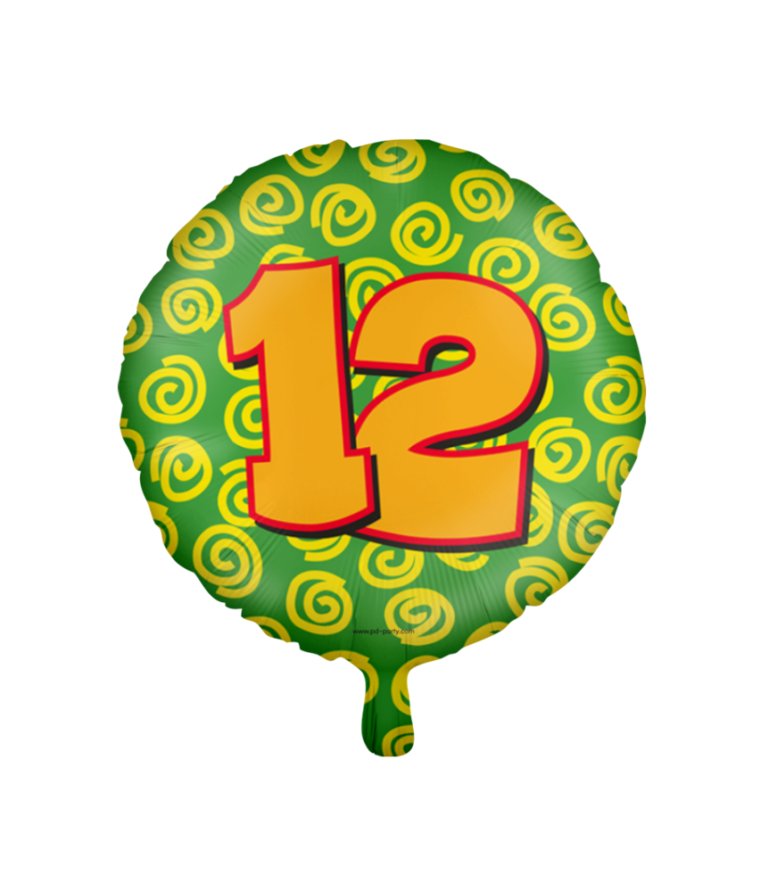 Paper Dreams Ballon à l'hélium pour une fête de 12 ans | 45 cm Paper Dreams Ballon à l'hélium pour une fête de 12 ans | 45 cm