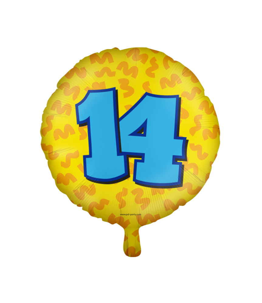 Paper Dreams Helium ballon 14 jaar party | 45cm Paper Dreams Helium ballon 14 jaar party | 45cm
