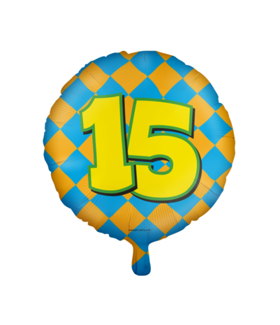 aardolie Aanleg Bij wet Helium ballon 15 jaar party | 45cm | Tuf-Tuf Nederland