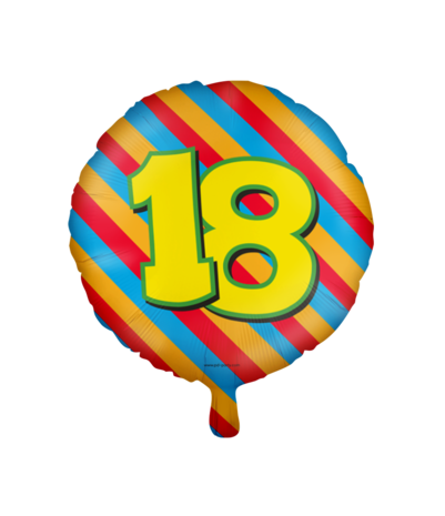 Ondergeschikt spreken Trechter webspin Helium ballon 18 jaar party | 45cm | Tuf-Tuf Nederland