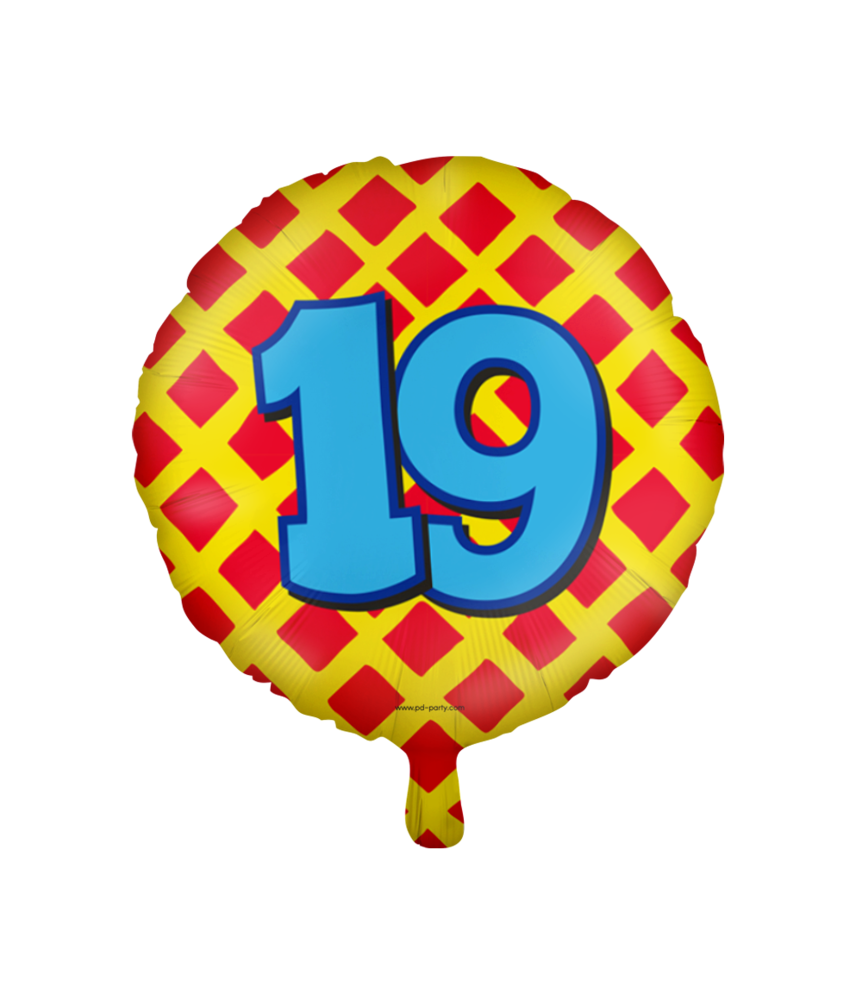Paper Dreams Helium ballon 19 jaar party | 45cm Paper Dreams Helium ballon 19 jaar party | 45cm