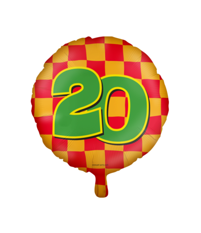 Paper Dreams Heliumballon für die 20-Jahre-Party, 45 cm (unaufgeblasen) | pro Stück