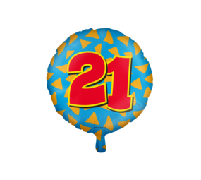 Paper Dreams Helium ballon 21 jaar party | 45cm Paper Dreams Helium ballon 21 jaar party | 45cm