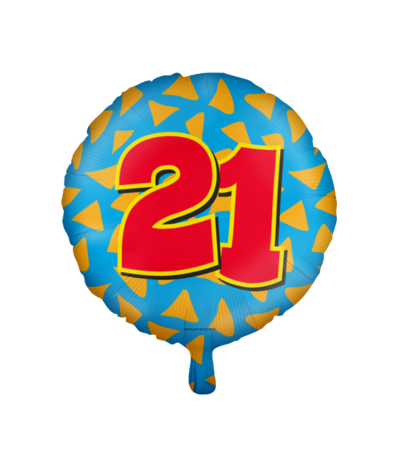 Paper Dreams Helium ballon 21 jaar party | 45cm Paper Dreams Helium ballon 21 jaar party | 45cm
