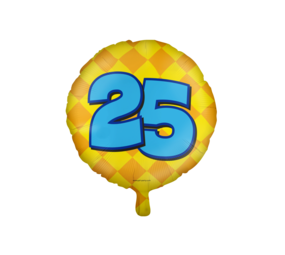 Paper Dreams Helium ballon 25 jaar party | 45cm Paper Dreams Helium ballon 25 jaar party | 45cm