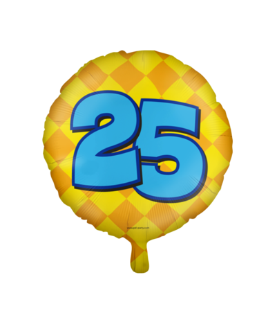 Paper Dreams Helium ballon 25 jaar party | 45cm Paper Dreams Helium ballon 25 jaar party | 45cm