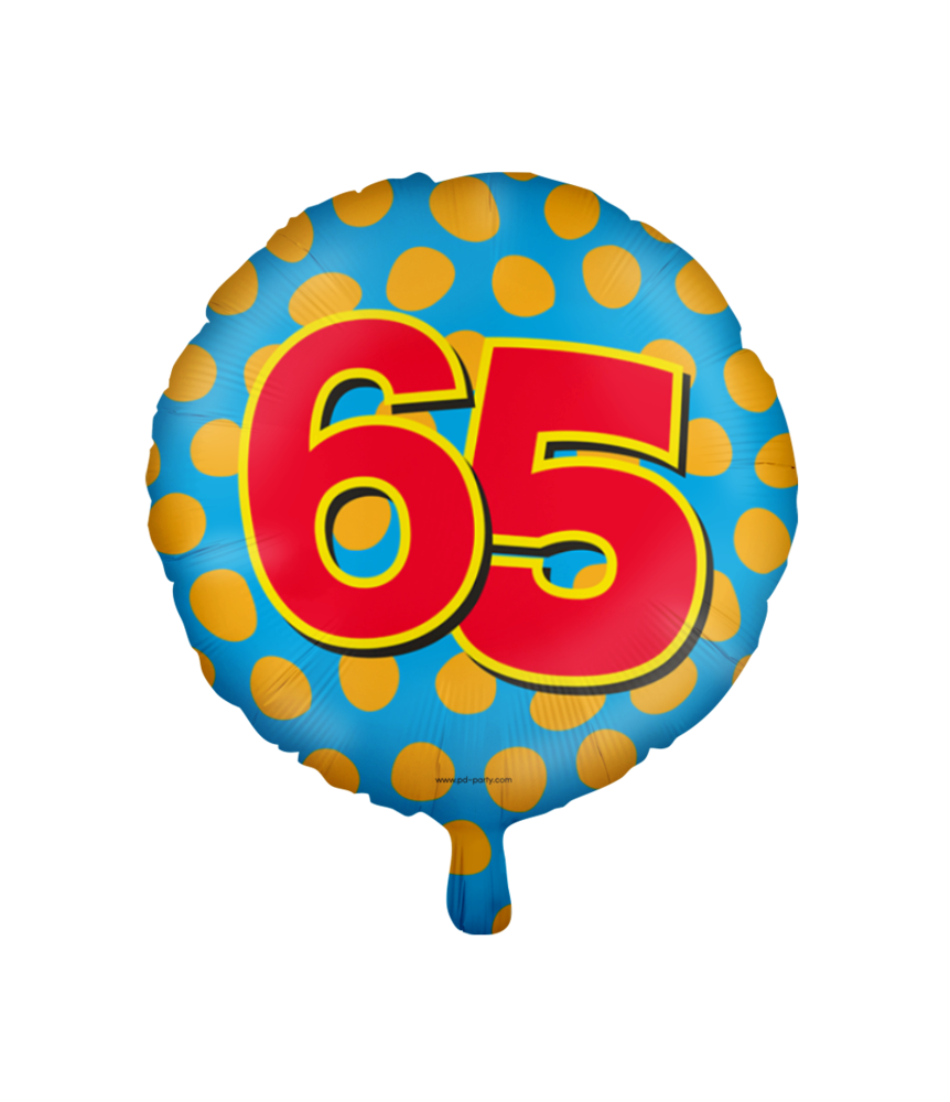 Paper Dreams Ballon à l'hélium pour fête de 65 ans | 45 cm