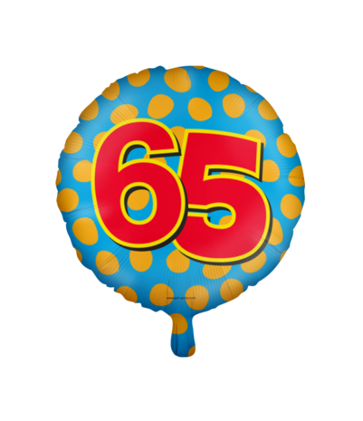 Paper Dreams Ballon à l'hélium pour fête de 65 ans | 45 cm