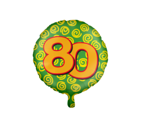 Paper Dreams Heliumballon zur 80. Geburtstagsfeier | 45 cm Paper Dreams Heliumballon zur 80. Geburtstagsfeier | 45 cm