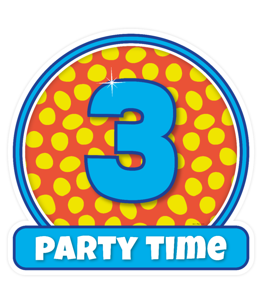 Paper Dreams Door sign 3 years party | 50cm