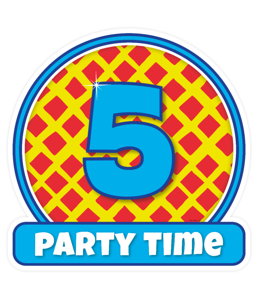Paper Dreams Deurbord 5 jaar party | 50cm Paper Dreams Deurbord 5 jaar party | 50cm