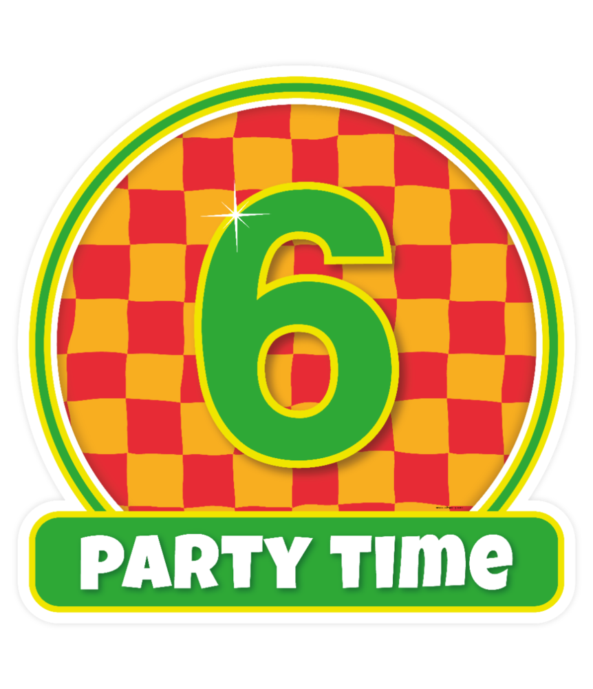 Paper Dreams Türschild „6 Jahre Party“ | 50 cm