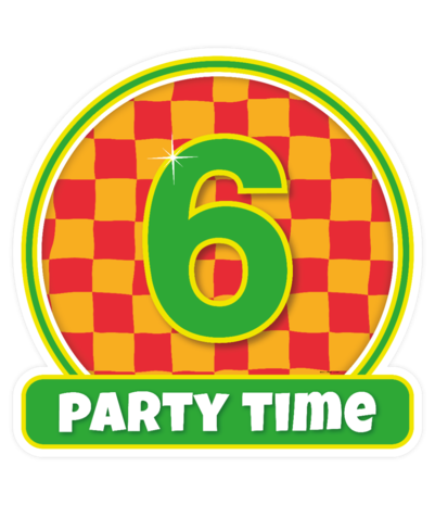 Paper Dreams Türschild „6 Jahre Party“ | 50 cm