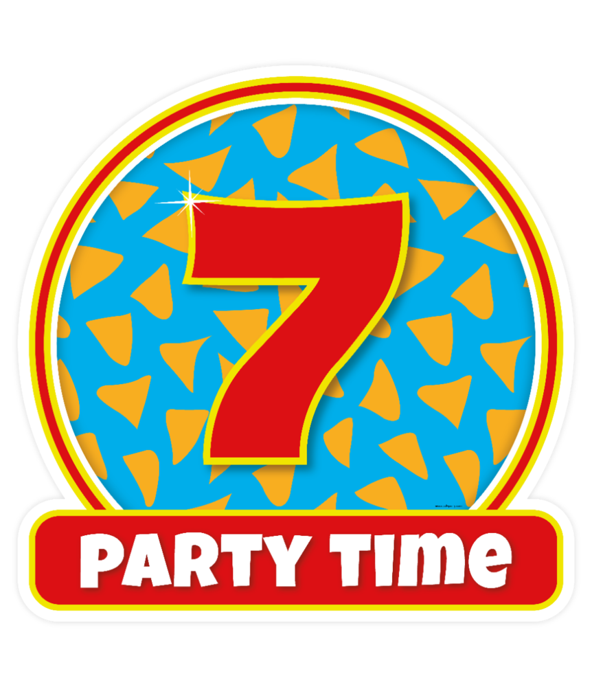 Paper Dreams Deurbord 7 jaar party | 50cm Paper Dreams Deurbord 7 jaar party | 50cm