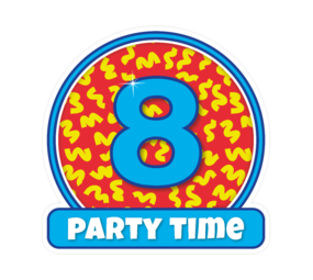 Paper Dreams Door sign 8 years party | 50cm