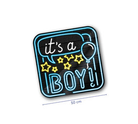 Paper Dreams Neon deurborden It's a boy | 50cm Paper Dreams Neon deurborden It's a boy | 50cm