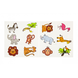 LG Imports Jungle Animals Temporary Tattoos | 12 sets with 12 tattoos