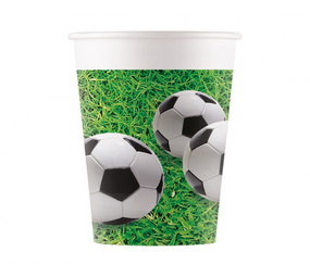 Procos Party Fußballbecher 200 ml | 8 Stück