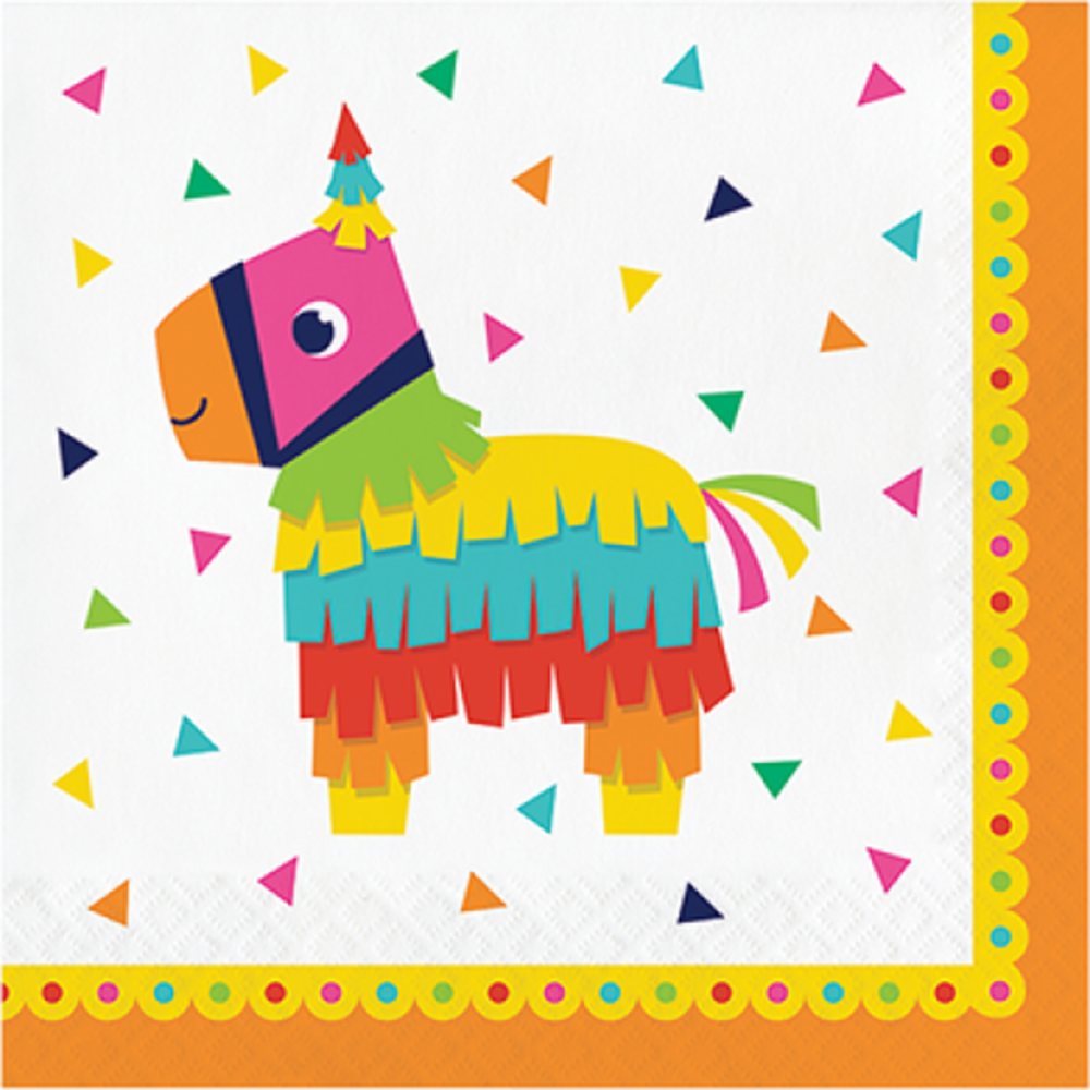 Creative Converting Serviettes Piñata 32x32cm | 16 pièces