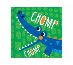 Creative Converting Serviettes de table motif alligator 24 x 24 cm | 16 pièces