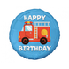 Feuerwehr-Folienballon „Alles Gute zum Geburtstag“ | 45 cm
