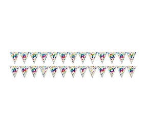 Creative Converting Rainbow letter garland Happy Birthday And Many More | 2.74x20cm