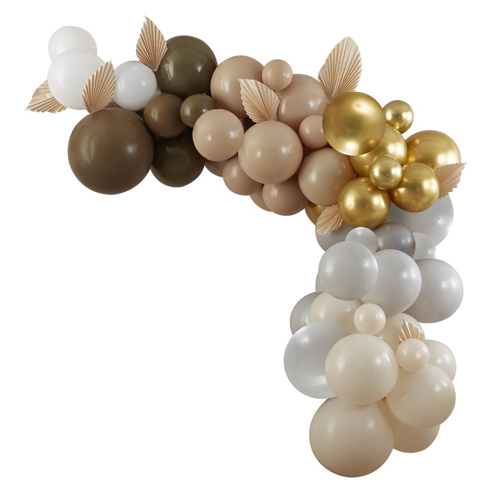 Ginger Ray Arche de ballons à faire soi-même, marron-taupe-nude | par kit