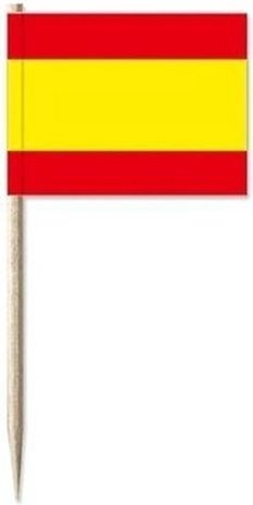 WeFiesta Spanische rot-gelbe Flaggen-Plektren | 50 Stück