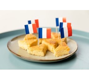 WeFiesta Prikkers vlag Frankrijk Blauw - Wit - Rood | 50 stuks