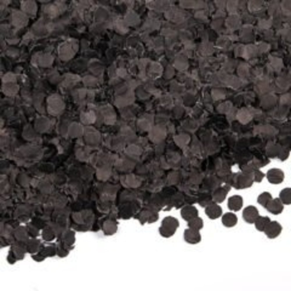 WeFiesta Confetti zwart papier 100gr WeFiesta Confetti zwart papier 100gr