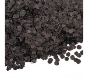 WeFiesta Confetti zwart papier 100gr WeFiesta Confetti zwart papier 100gr