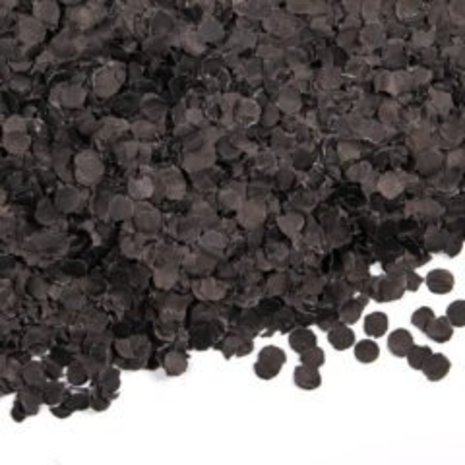 WeFiesta Confetti zwart papier 100gr WeFiesta Confetti zwart papier 100gr