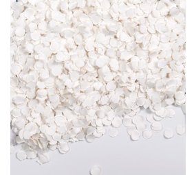 WeFiesta Weißes Papierkonfetti 100 g | pro Stück