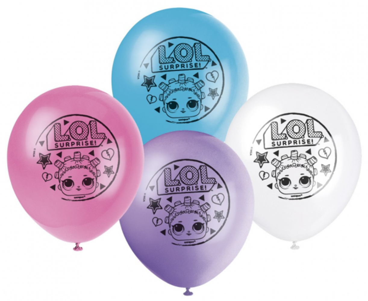 Unique Party LOL Surprise Ballonnen 30cm | 8 stuks Unique Party LOL Surprise Ballonnen 30cm | 8 stuks