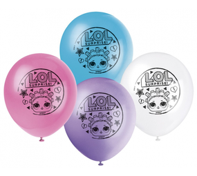 Unique Party LOL Surprise Ballonnen 30cm | 8 stuks Unique Party LOL Surprise Ballonnen 30cm | 8 stuks