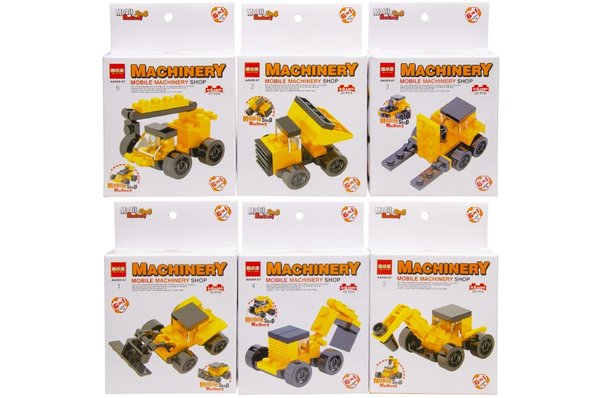 LG Imports Brickz Construction Machinery Construction Set | per piece
