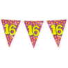 Paper Dreams Vlaggenlijn Slinger 16 jaar Party 10 mtr | per stuk Paper Dreams Vlaggenlijn Slinger 16 jaar Party 10 mtr | per stuk