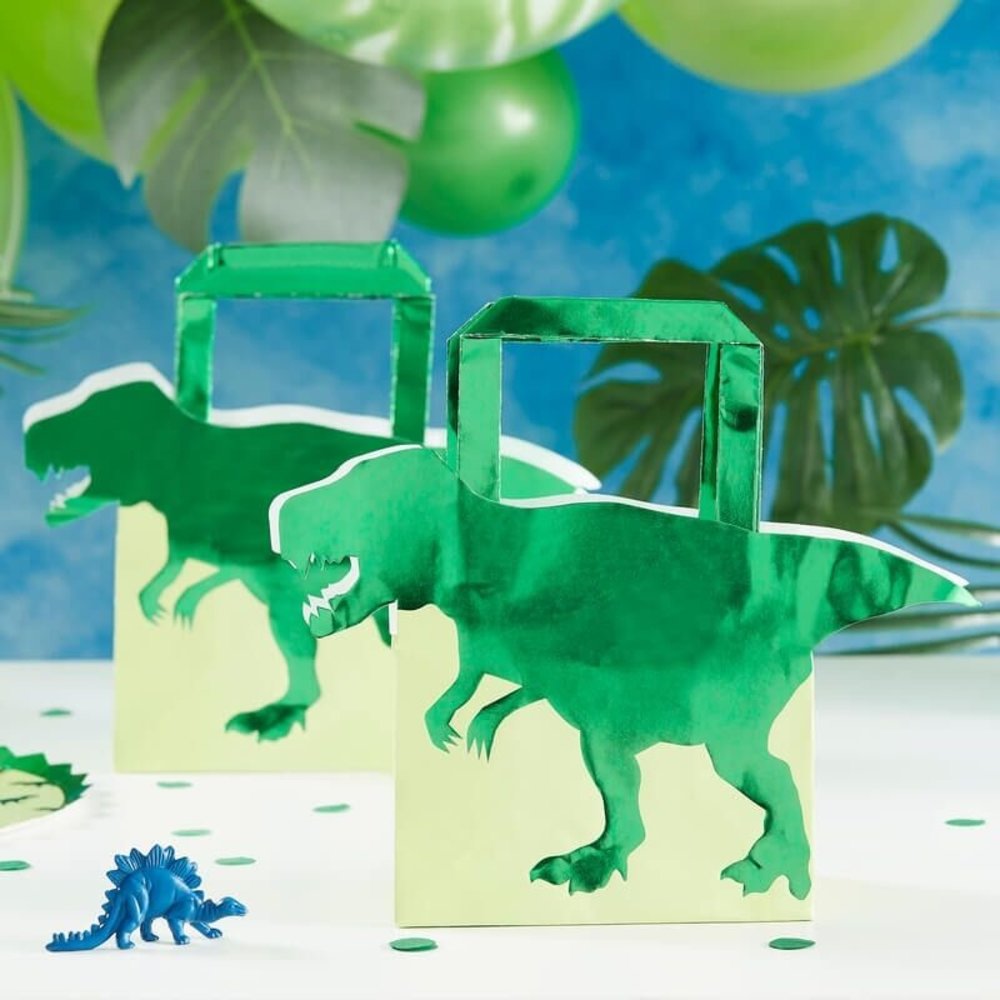 Ginger Ray Dinosaurus ROAR Uitdeelzakjes 19x22cm | 5 stuks Ginger Ray Dinosaurus ROAR Uitdeelzakjes 19x22cm | 5 stuks