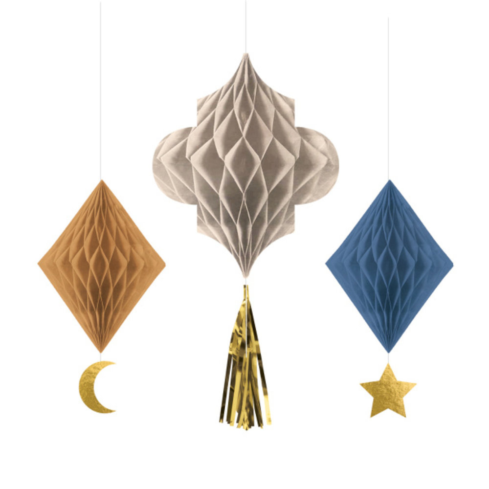 Amscan Honeycombs Eid Ramadan | 3 pieces