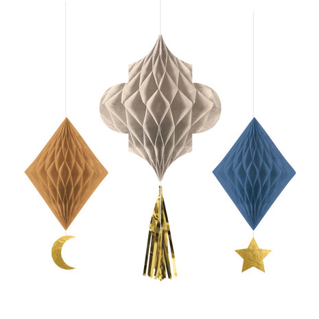 Amscan Honeycombs Eid Ramadan | 3 pieces