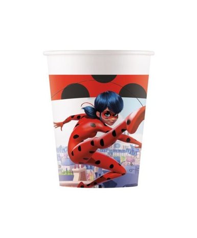 WeFiesta Miraculous Ladybug Bekers 200ml | 8 stuks