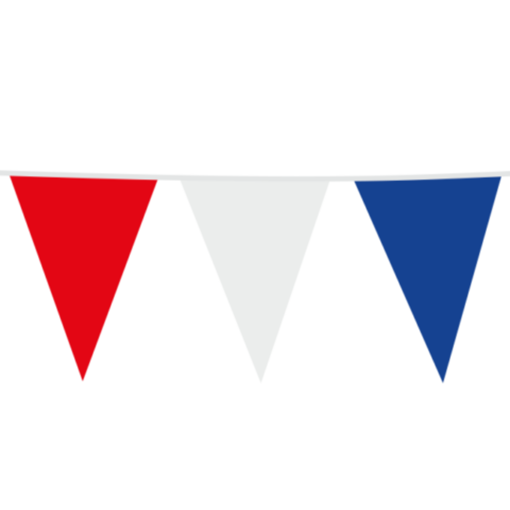 WeFiesta XL flag garland red white blue - 10m