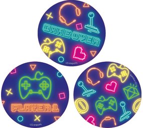 LG Imports Neonfarbenes Gamer-Notizbuch 8 cm | 12 Stück