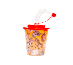LG Imports Farm Animals Treat Cup with Straw 250ml | 12 pieces